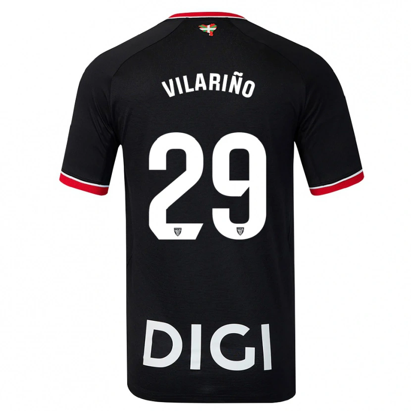 Danxen Män Maitane Vilariño #29 Svart Vit Röd Bortatröja Matchtröjor 2026/27 Tröjor T-Tröja