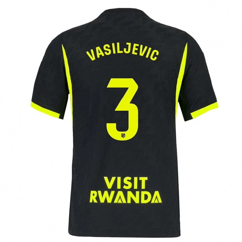 Danxen Män Ivan Vasiljevic #3 Ljusgrön Svart Bortatröja Matchtröjor 2026/27 Tröjor T-Tröja