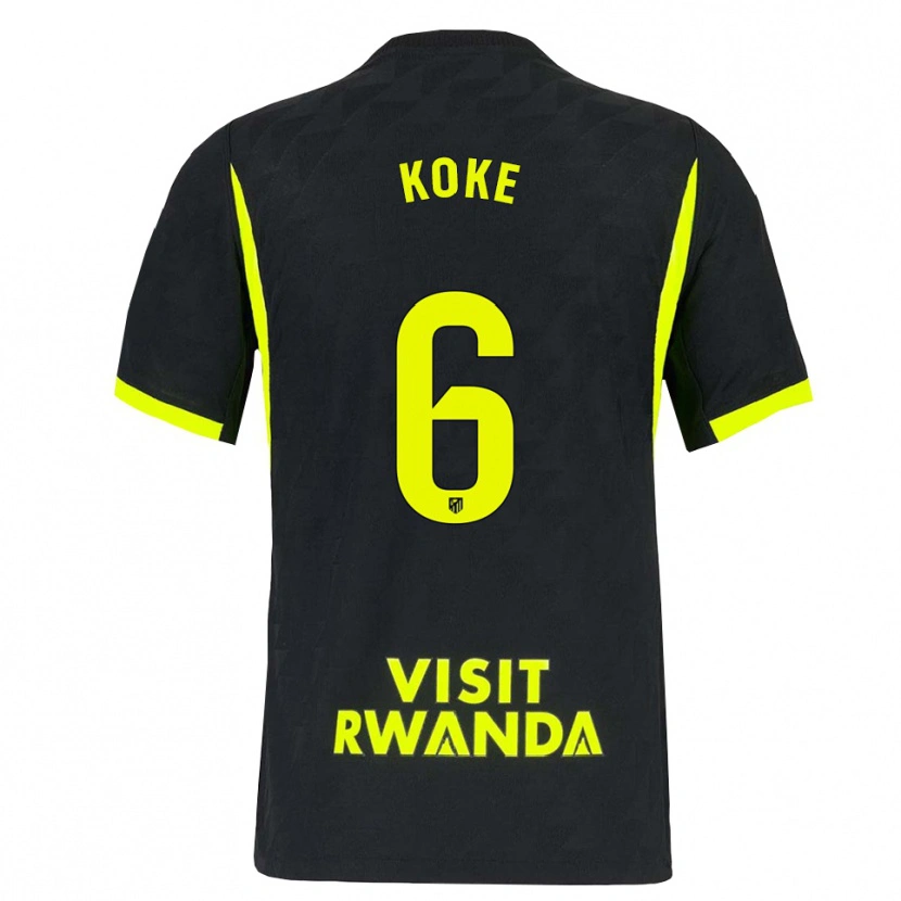 Danxen Män Koke #6 Ljusgrön Svart Bortatröja Matchtröjor 2026/27 Tröjor T-Tröja