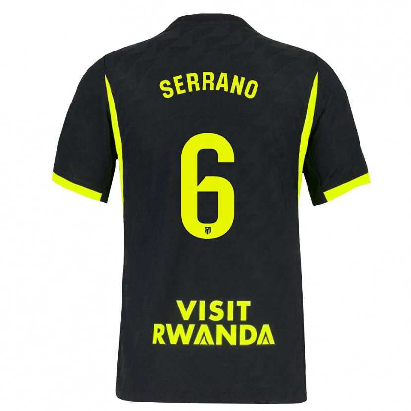 Danxen Män Javi Serrano #6 Ljusgrön Svart Bortatröja Matchtröjor 2026/27 Tröjor T-Tröja