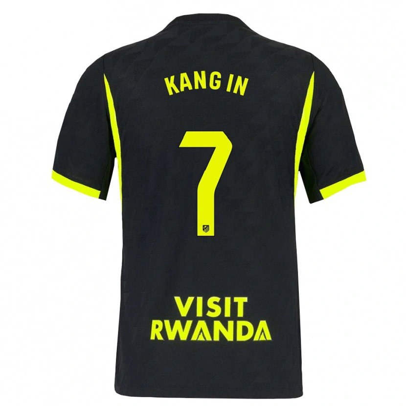 Danxen Män Kang-In Lee #7 Ljusgrön Svart Bortatröja Matchtröjor 2026/27 Tröjor T-Tröja