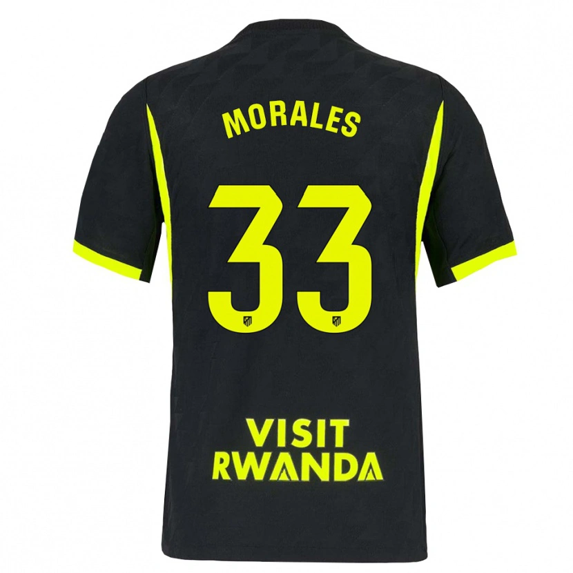 Danxen Män Luismi Morales #33 Ljusgrön Svart Bortatröja Matchtröjor 2026/27 Tröjor T-Tröja