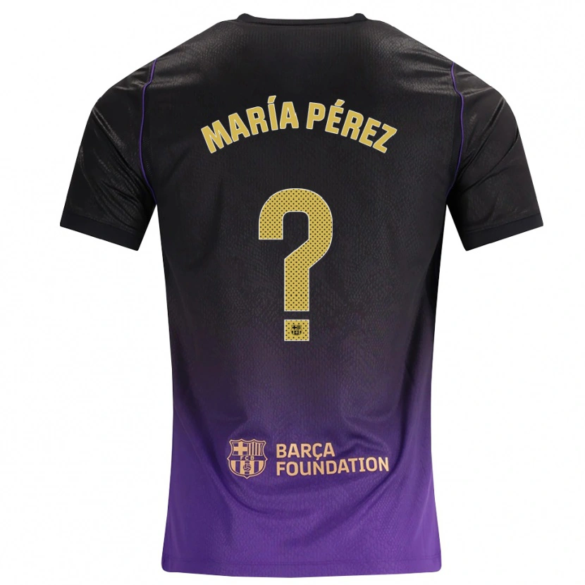 Danxen Män María Pérez #0 Lila Gul Svart Bortatröja Matchtröjor 2026/27 Tröjor T-Tröja