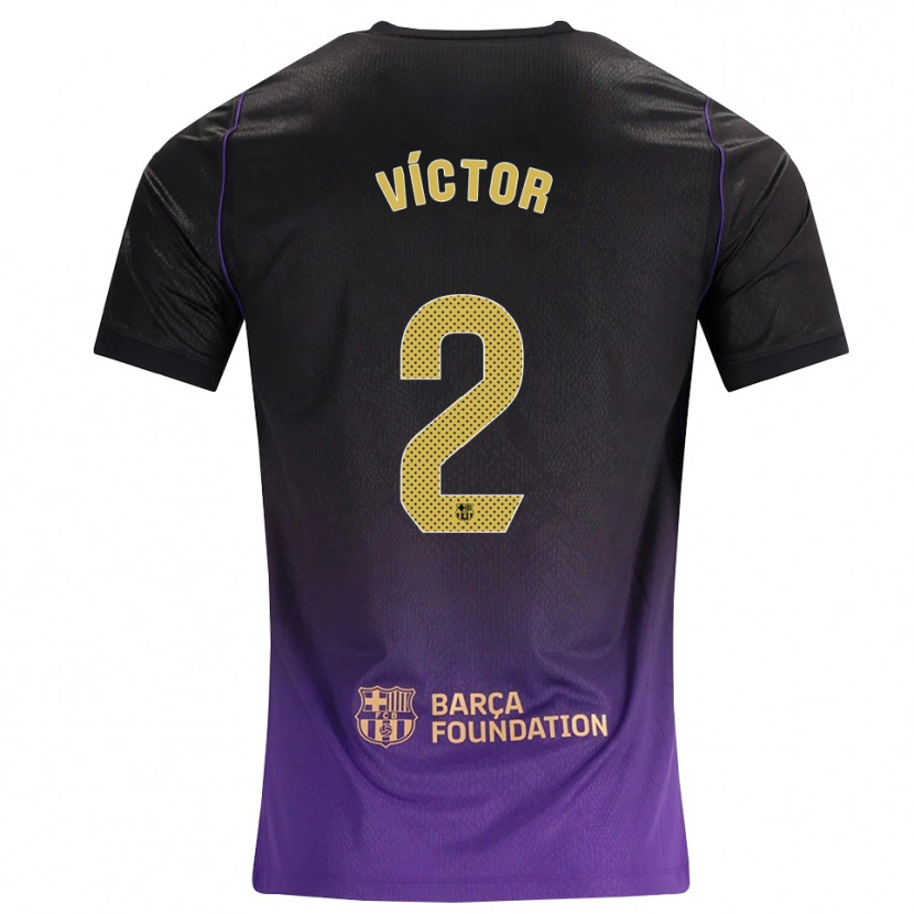 Danxen Män Guillem Víctor #2 Lila Gul Svart Bortatröja Matchtröjor 2026/27 Tröjor T-Tröja