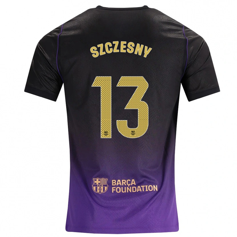 Danxen Män Wojciech Szczesny #13 Lila Gul Svart Bortatröja Matchtröjor 2026/27 Tröjor T-Tröja