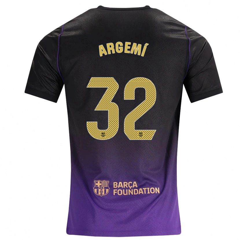 Danxen Män Adam Argemí #32 Lila Gul Svart Bortatröja Matchtröjor 2026/27 Tröjor T-Tröja