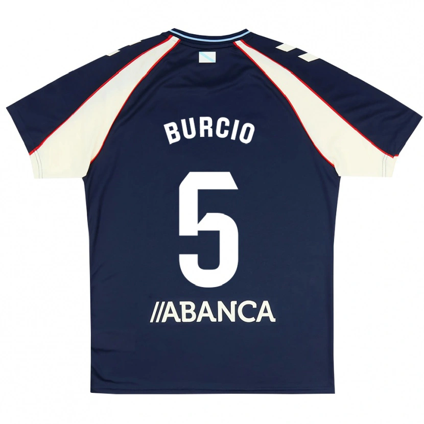 Danxen Män Hugo Burcio #5 Kunglig Blå Röd Vit Bortatröja Matchtröjor 2026/27 Tröjor T-Tröja