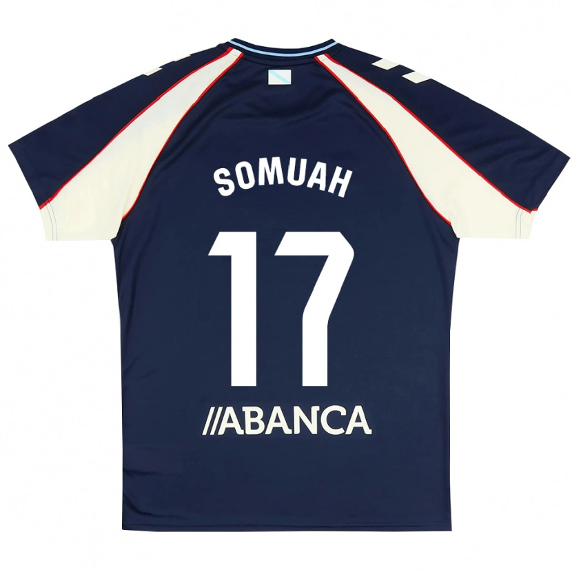 Danxen Män Bernard Somuah #17 Kunglig Blå Röd Vit Bortatröja Matchtröjor 2026/27 Tröjor T-Tröja