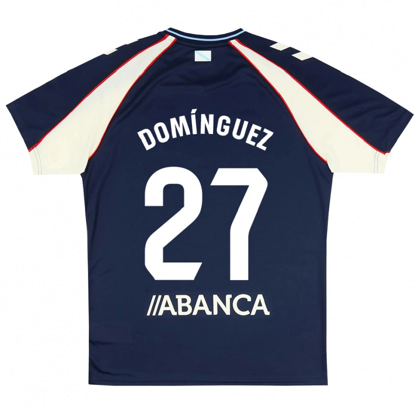 Danxen Män Emma Domínguez #27 Kunglig Blå Röd Vit Bortatröja Matchtröjor 2026/27 Tröjor T-Tröja