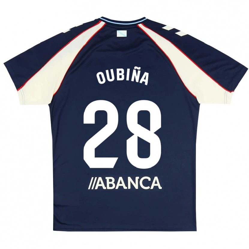 Danxen Män Jimena Oubiña #28 Kunglig Blå Röd Vit Bortatröja Matchtröjor 2026/27 Tröjor T-Tröja