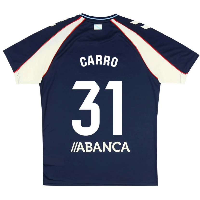 Danxen Män Cristian Carro #31 Kunglig Blå Röd Vit Bortatröja Matchtröjor 2026/27 Tröjor T-Tröja