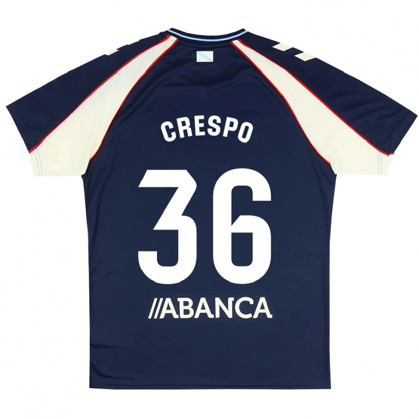 Danxen Män Yoel Crespo #36 Kunglig Blå Röd Vit Bortatröja Matchtröjor 2026/27 Tröjor T-Tröja