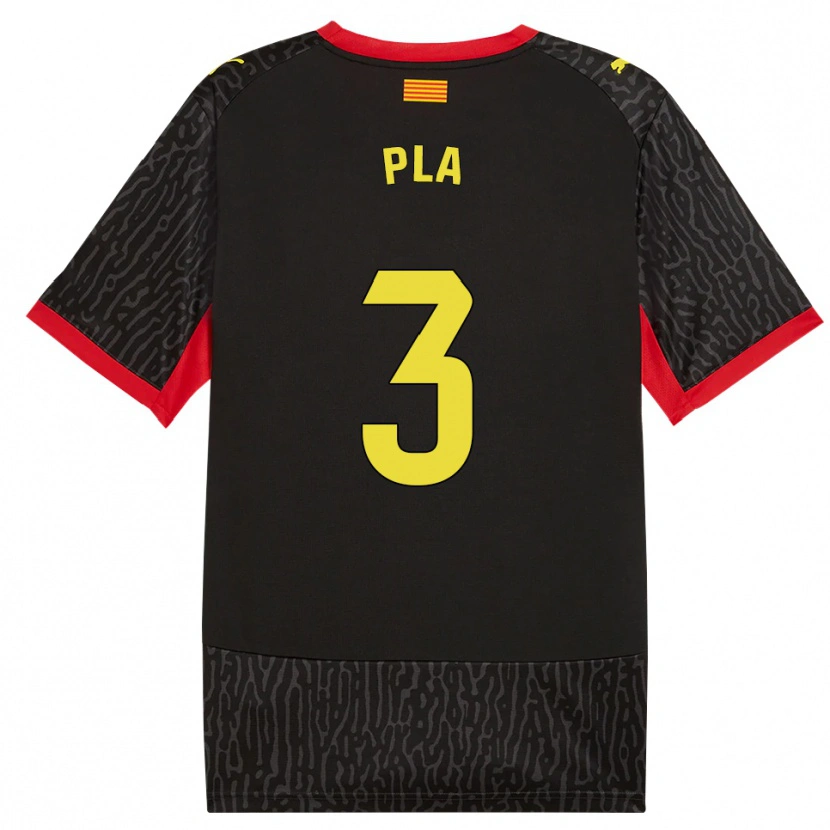 Danxen Män Marta Pla #3 Svart Gul Röd Bortatröja Matchtröjor 2026/27 Tröjor T-Tröja