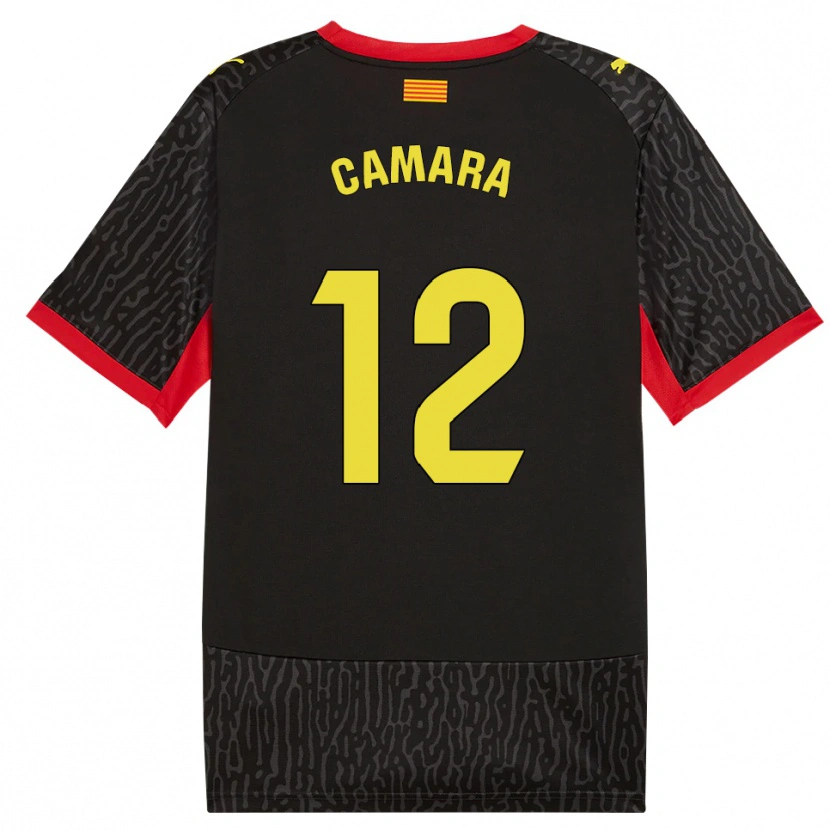 Danxen Män Dawda Camara #12 Svart Gul Röd Bortatröja Matchtröjor 2026/27 Tröjor T-Tröja