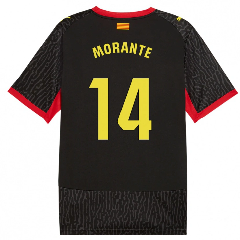 Danxen Män Iván Morante #14 Svart Gul Röd Bortatröja Matchtröjor 2026/27 Tröjor T-Tröja