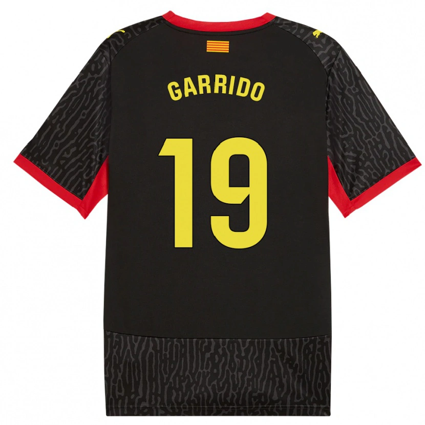 Danxen Män Carles Garrido #19 Svart Gul Röd Bortatröja Matchtröjor 2026/27 Tröjor T-Tröja
