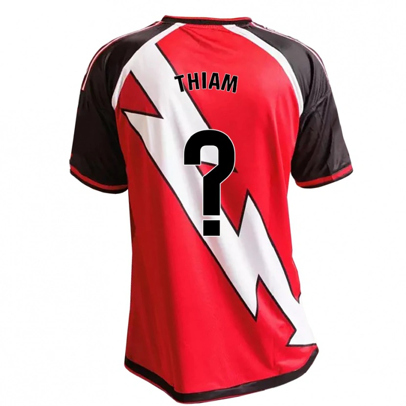 Danxen Män Aly Thiam #0 Röd Svart Vit Bortatröja Matchtröjor 2026/27 Tröjor T-Tröja