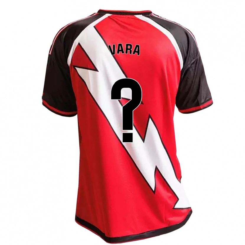 Danxen Män Héctor Vara #0 Röd Svart Vit Bortatröja Matchtröjor 2026/27 Tröjor T-Tröja
