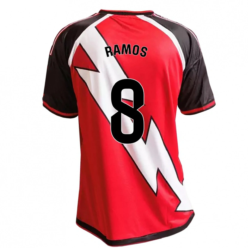 Danxen Män Iván Ramos #8 Röd Svart Vit Bortatröja Matchtröjor 2026/27 Tröjor T-Tröja