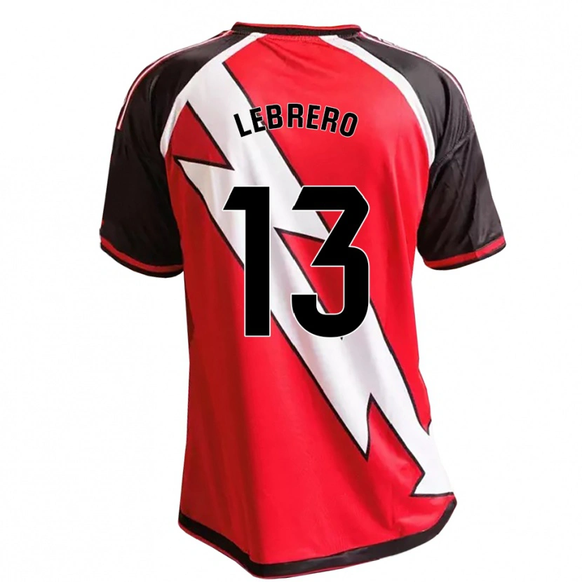 Danxen Män Lucia Lebrero Rodríguez #13 Röd Svart Vit Bortatröja Matchtröjor 2026/27 Tröjor T-Tröja