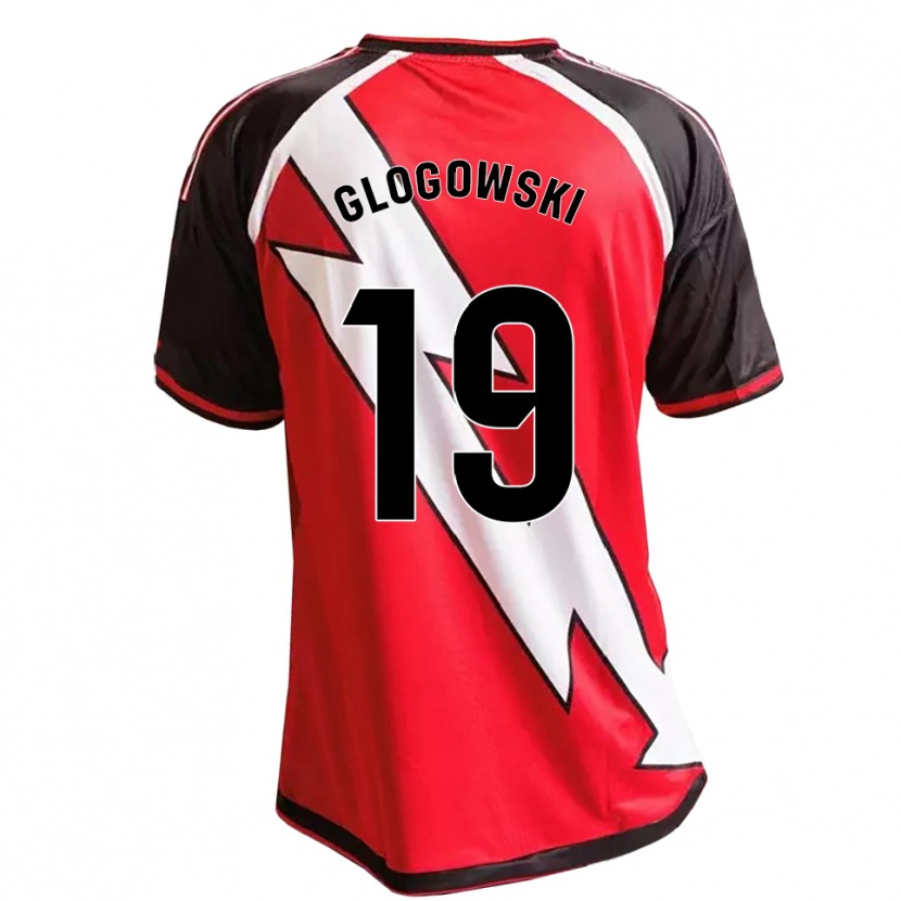 Danxen Män Wiktor Glogowski #19 Röd Svart Vit Bortatröja Matchtröjor 2026/27 Tröjor T-Tröja