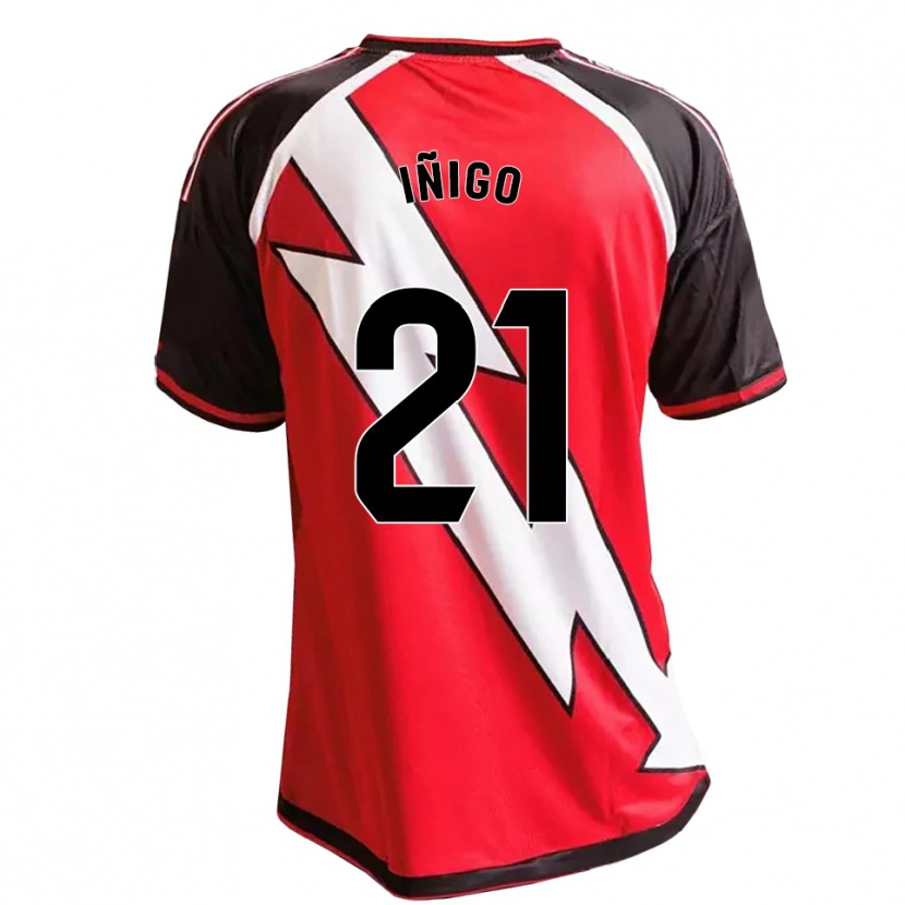 Danxen Män Iván Iñigo #21 Röd Svart Vit Bortatröja Matchtröjor 2026/27 Tröjor T-Tröja
