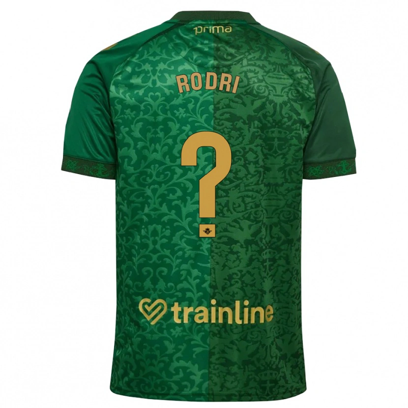 Danxen Män Rodri Márquez #0 Skogsgrön Mörk Guldbrun Bortatröja Matchtröjor 2026/27 Tröjor T-Tröja