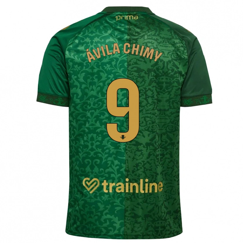 Danxen Män Chimy Ávila #9 Skogsgrön Mörk Guldbrun Bortatröja Matchtröjor 2026/27 Tröjor T-Tröja