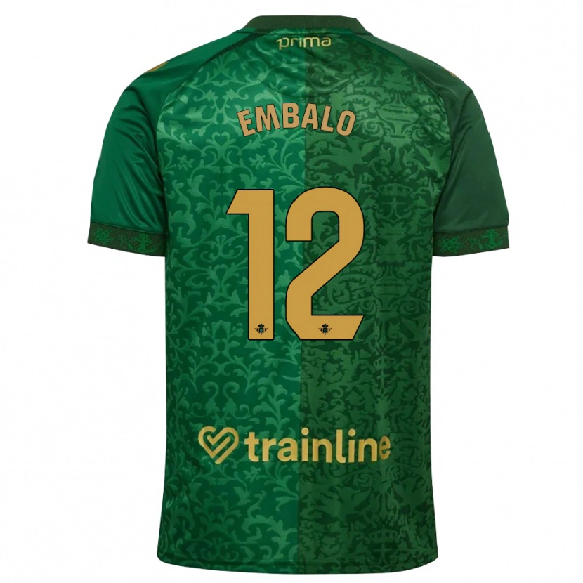 Danxen Män Fabián Embalo #12 Skogsgrön Mörk Guldbrun Bortatröja Matchtröjor 2026/27 Tröjor T-Tröja