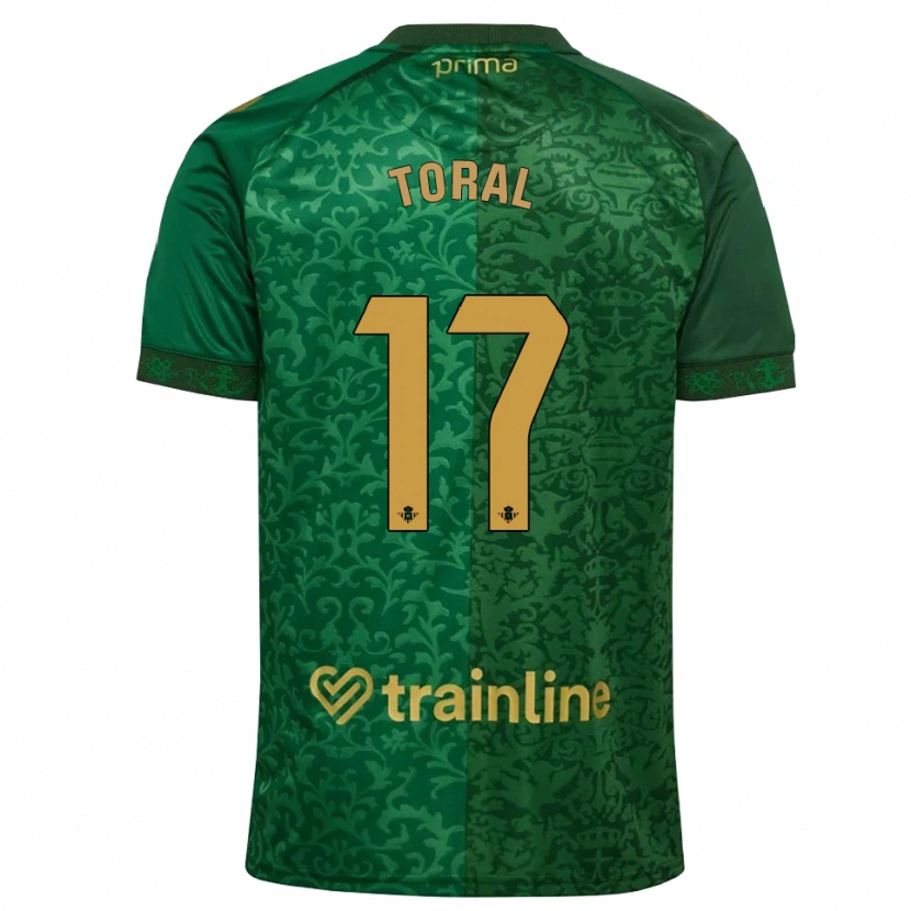 Danxen Män Antonio Toral #17 Skogsgrön Mörk Guldbrun Bortatröja Matchtröjor 2026/27 Tröjor T-Tröja