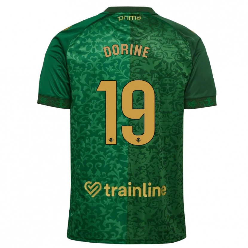 Danxen Män Dorine Nina Chuigoue #19 Skogsgrön Mörk Guldbrun Bortatröja Matchtröjor 2026/27 Tröjor T-Tröja