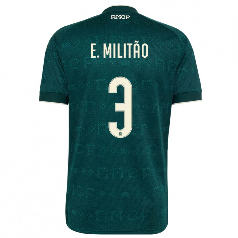 Danxen Män Éder Militão #3 Mörk Skiffergrå Vit Bortatröja Matchtröjor 2026/27 Tröjor T-Tröja