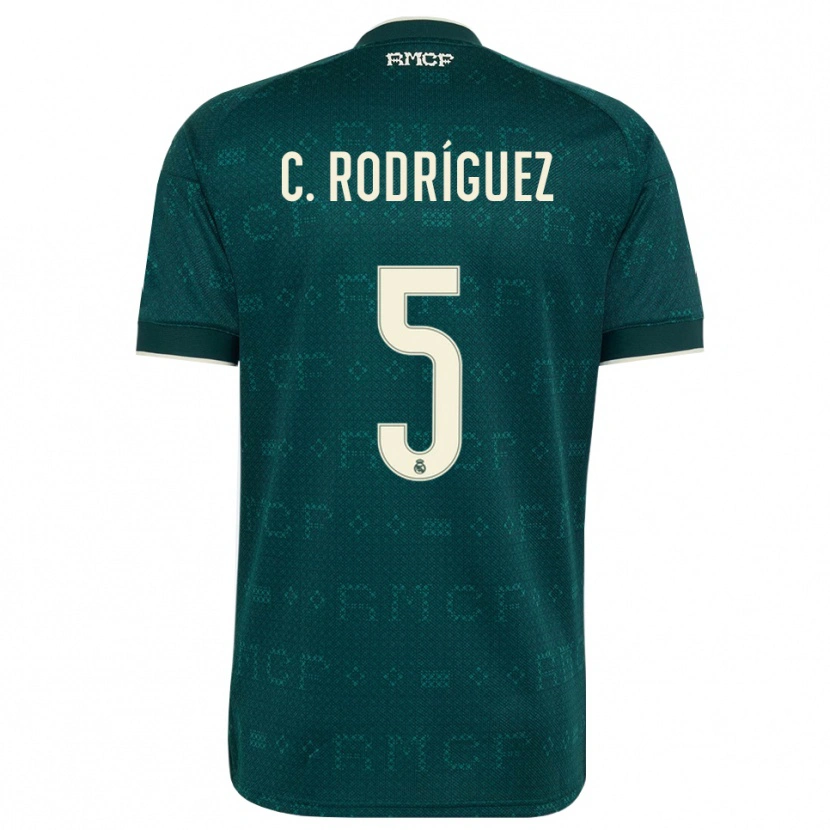Danxen Män Carlos Rodríguez #5 Mörk Skiffergrå Vit Bortatröja Matchtröjor 2026/27 Tröjor T-Tröja