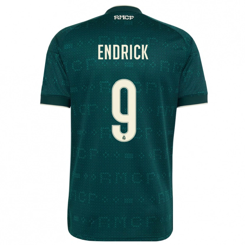 Danxen Män Endrick Felipe Moreira De Sousa #9 Mörk Skiffergrå Vit Bortatröja Matchtröjor 2026/27 Tröjor T-Tröja