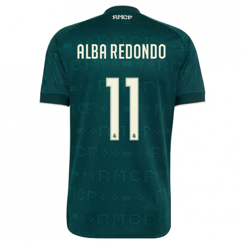 Danxen Män Alba Redondo #11 Mörk Skiffergrå Vit Bortatröja Matchtröjor 2026/27 Tröjor T-Tröja