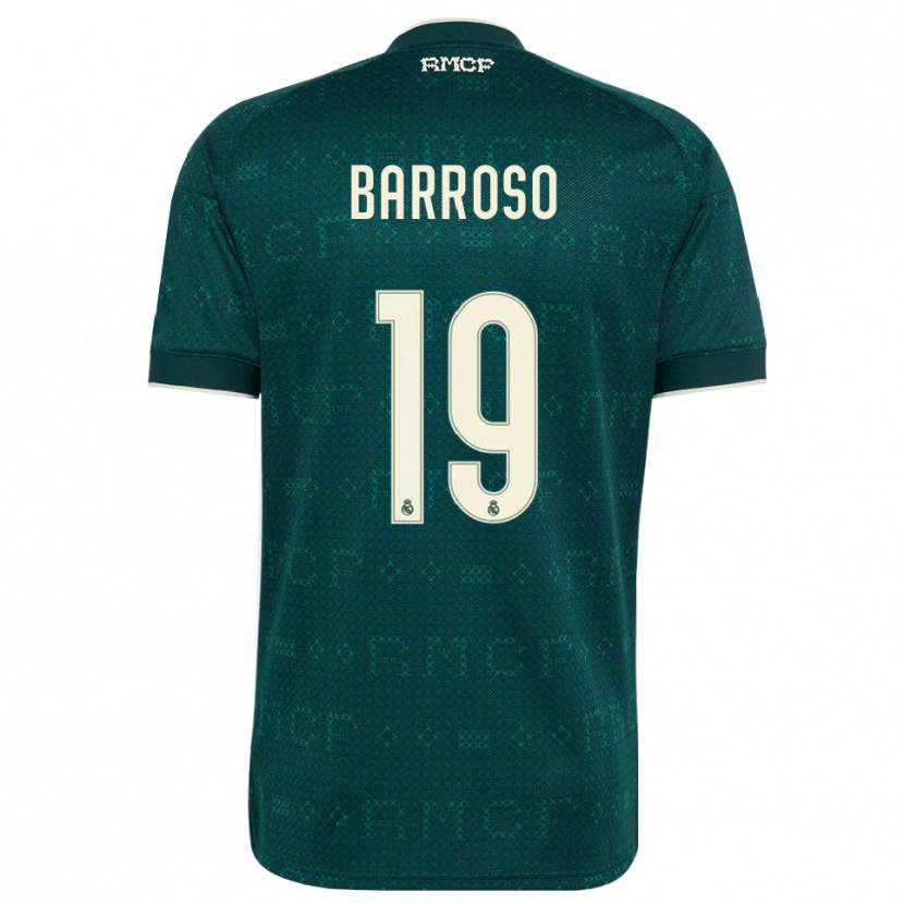 Danxen Män Jaime Barroso #19 Mörk Skiffergrå Vit Bortatröja Matchtröjor 2026/27 Tröjor T-Tröja