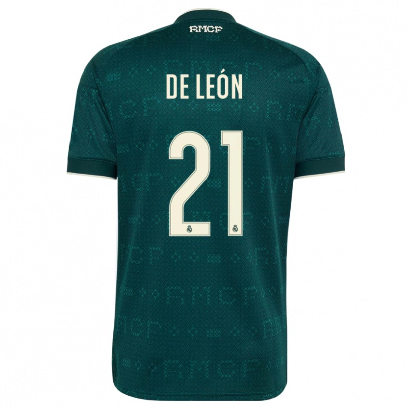 Danxen Män Jeremy De León #21 Mörk Skiffergrå Vit Bortatröja Matchtröjor 2026/27 Tröjor T-Tröja