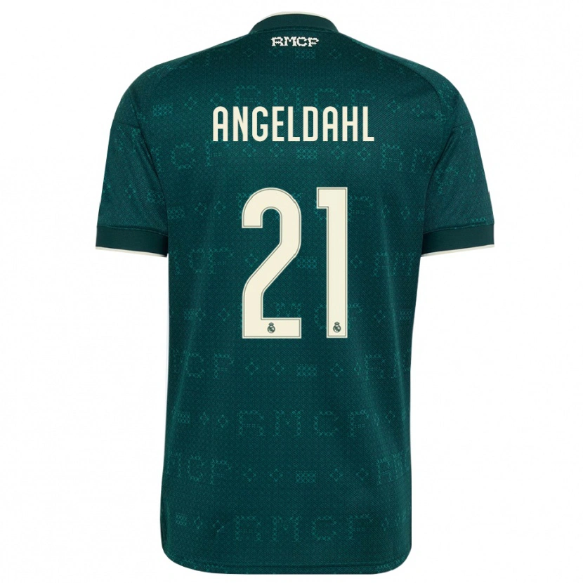 Danxen Män Filippa Angeldahl #21 Mörk Skiffergrå Vit Bortatröja Matchtröjor 2026/27 Tröjor T-Tröja