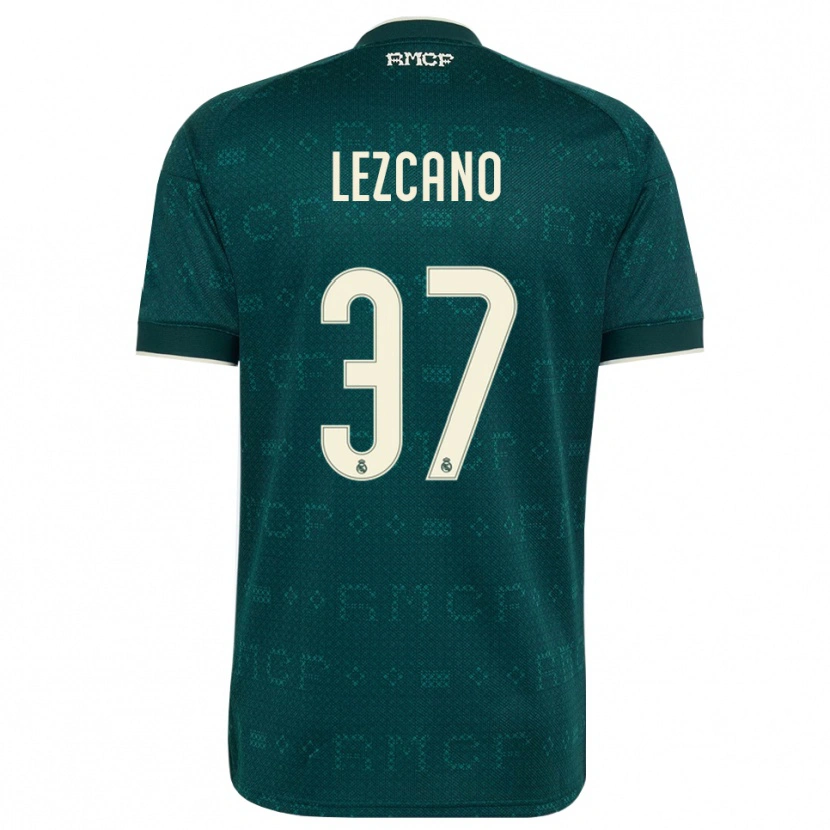 Danxen Män Álvaro Lezcano #37 Mörk Skiffergrå Vit Bortatröja Matchtröjor 2026/27 Tröjor T-Tröja