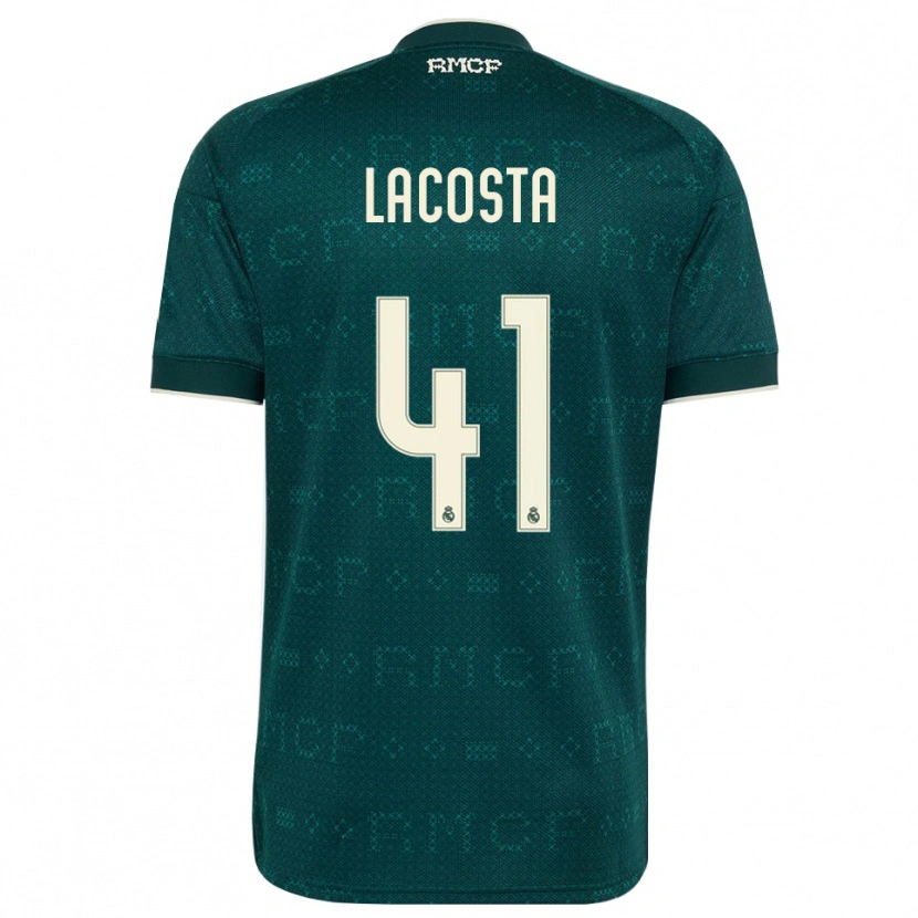 Danxen Män Diego Lacosta #41 Mörk Skiffergrå Vit Bortatröja Matchtröjor 2026/27 Tröjor T-Tröja