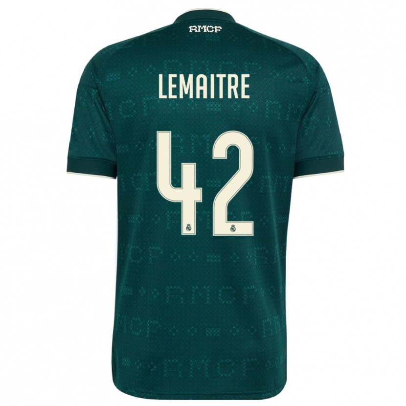 Danxen Män Léo Lemaître #42 Mörk Skiffergrå Vit Bortatröja Matchtröjor 2026/27 Tröjor T-Tröja