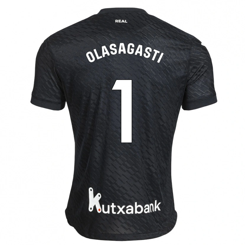 Danxen Män Lander Olasagasti #1 Svart Vit Bortatröja Matchtröjor 2026/27 Tröjor T-Tröja