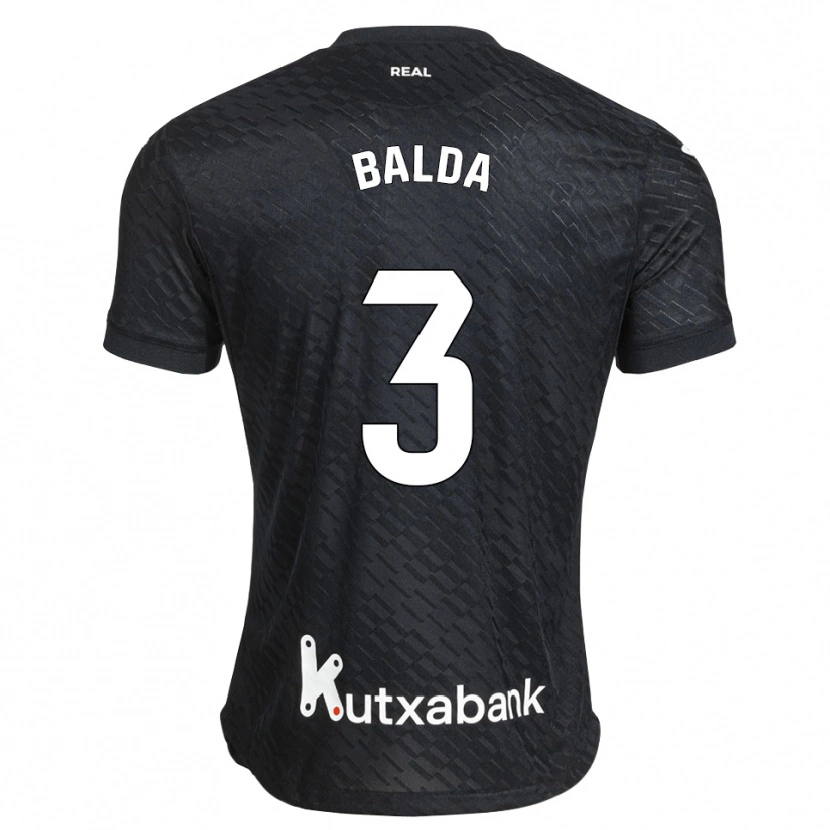 Danxen Män Jon Balda #3 Svart Vit Bortatröja Matchtröjor 2026/27 Tröjor T-Tröja