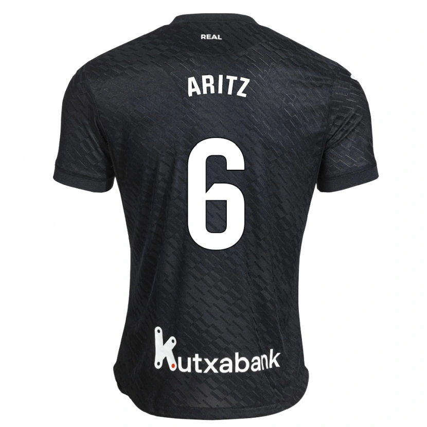 Danxen Män Aritz Elustondo #6 Svart Vit Bortatröja Matchtröjor 2026/27 Tröjor T-Tröja