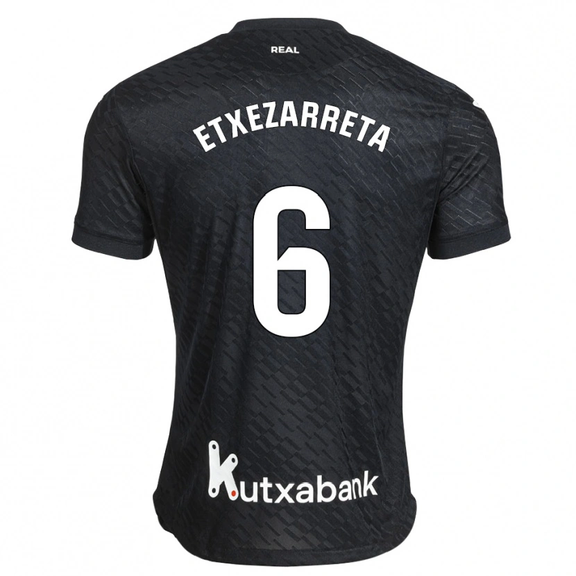 Danxen Män Ane Etxezarreta Aierbe #6 Svart Vit Bortatröja Matchtröjor 2026/27 Tröjor T-Tröja