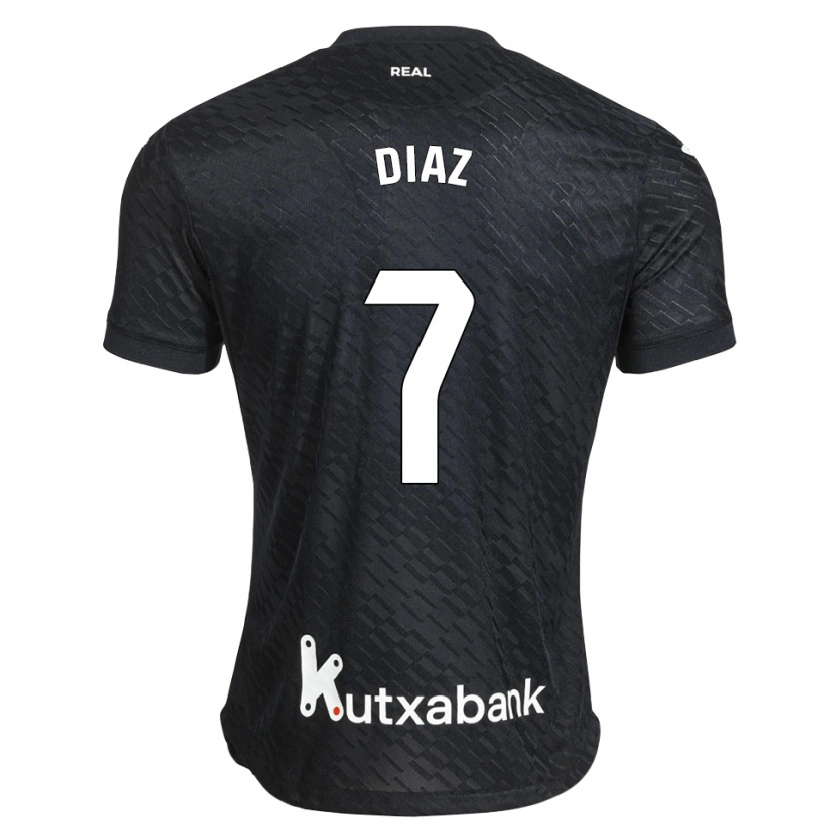 Danxen Män Dani Díaz #7 Svart Vit Bortatröja Matchtröjor 2026/27 Tröjor T-Tröja