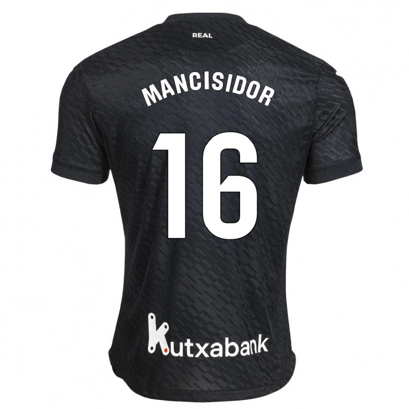 Danxen Män Beñat Mancisidor #16 Svart Vit Bortatröja Matchtröjor 2026/27 Tröjor T-Tröja