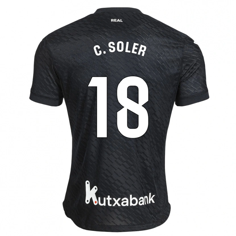 Danxen Män Carlos Soler #18 Svart Vit Bortatröja Matchtröjor 2026/27 Tröjor T-Tröja