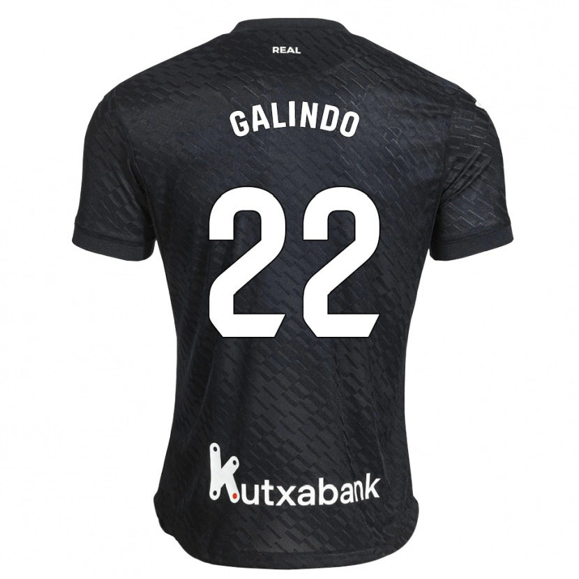 Danxen Män Iker Galindo #22 Svart Vit Bortatröja Matchtröjor 2026/27 Tröjor T-Tröja