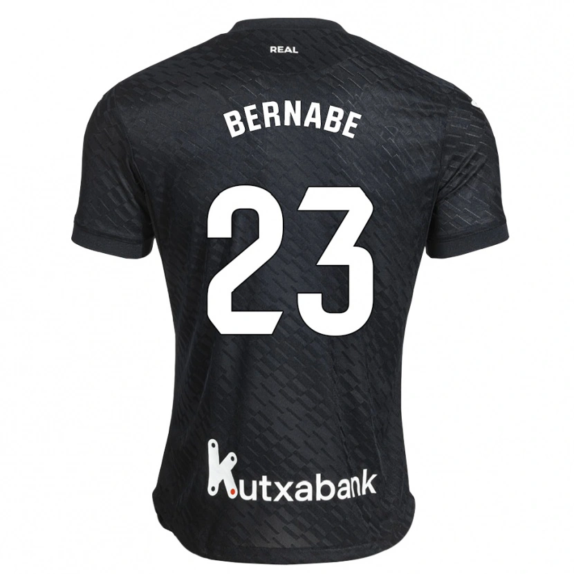 Danxen Män Alejandra Bernabé De Santiago #23 Svart Vit Bortatröja Matchtröjor 2026/27 Tröjor T-Tröja